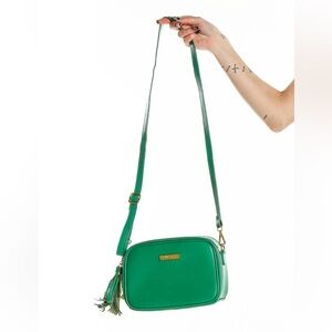 New JOY & IMAN Green Leather Exterior Small Bags & Handbags & Crossbody